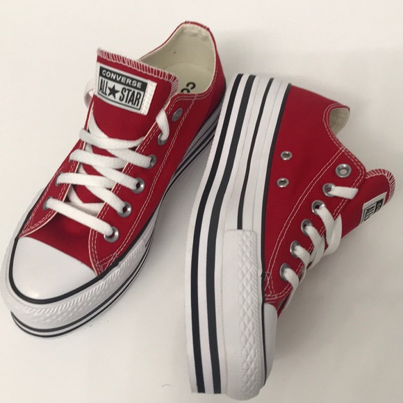 platform red converse